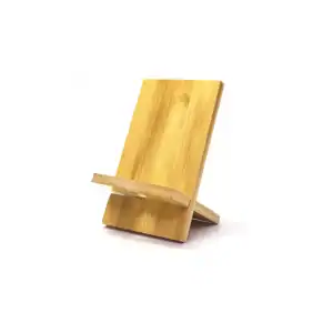 Soporte para celular de madera