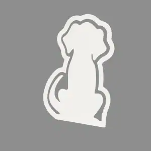 Marcapágina perro insertable 3D